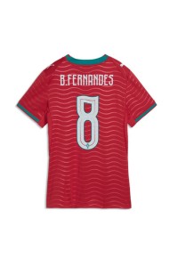 Portugali Bruno Fernandes #8 Jalkapallovaatteet Naisten Kotipaita MM-kisat 2026 Lyhythihainen